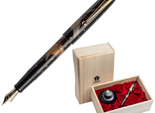 Ручка перьевая Namiki Tradition Golden pheasant цвет чернил черный цвет корпуса черный